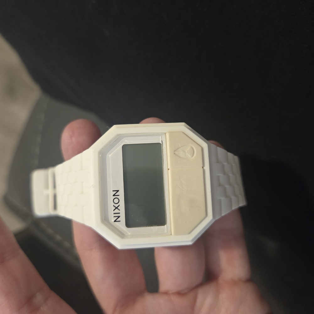 Nixon White Digital Watch